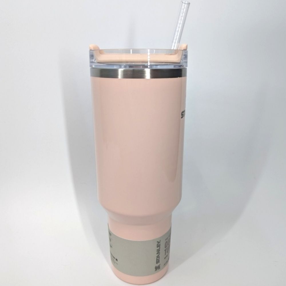 Stanley 40 oz Quencher Tumbler H2.0 Flowstate Glazed Donut Gloss Ballet Pink NWT - Picture 9 of 14